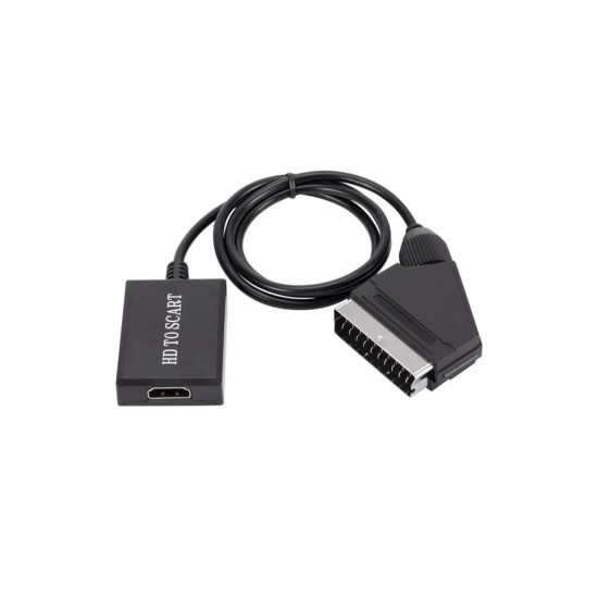 Maxgo 3002 Hdmi to Scart Av Video HD Dönüştürücü Çevirici Kablo Adaptör