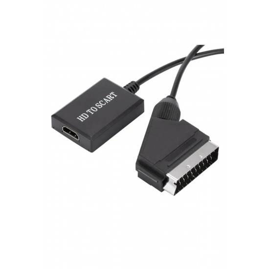 Maxgo 3002 Hdmi to Scart Av Video HD Dönüştürücü Çevirici Kablo Adaptör