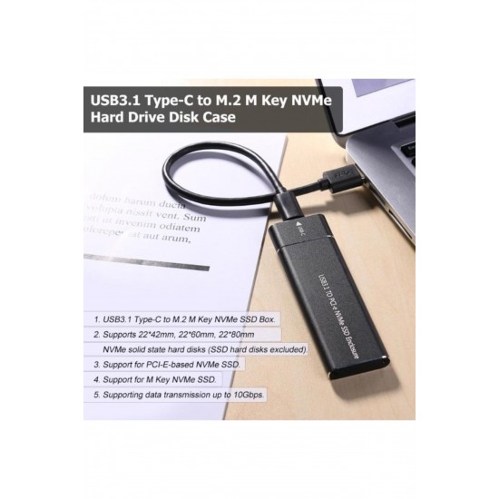 Maxgo 3003 Usb 3.1 Type C To Pci-e Express Nvme Ssd M.2 M-key Hard Disk Kutusu