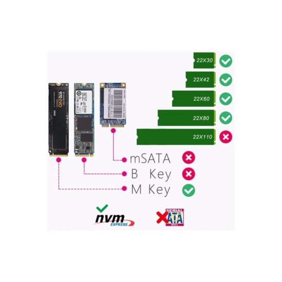 Maxgo 3003 Usb 3.1 Type C To Pci-e Express Nvme Ssd M.2 M-key Hard Disk Kutusu