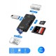 Maxgo 3004 Type-c Micro Usb Otg Tf Sd Micro Kart Okuyucu Card Çevirici Dönüştürücü Adaptör