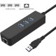 Maxgo 3005 USB 3.0 To Ethernet Gigabit RJ45 3 Port Hub Çoklayıcı Adaptör