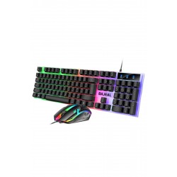 Maxgo 3111 Bajeal Işıklı Q Klavye - Mouse - Rgb Aydınlatmalı Türkçe Klavye- Oyuncu Klavyesi