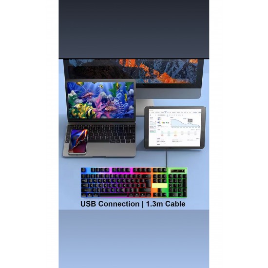 Maxgo 3111 Bajeal Işıklı Q Klavye - Mouse - Rgb Aydınlatmalı Türkçe Klavye- Oyuncu Klavyesi
