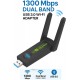 Maxgo 3125 Usb Wifi Adaptörü 600mbps Usb Kablosuz Alıcı Dongle Ağ Kartı Masaüstü Güçlendirici Tak Çalıştır