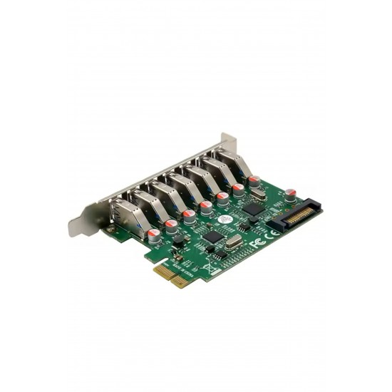 Maxgo 3127 Pci-E Express 7 Port USB 3.0 Kart Hub Çoklayıcı Çoğaltıcı Çevirici