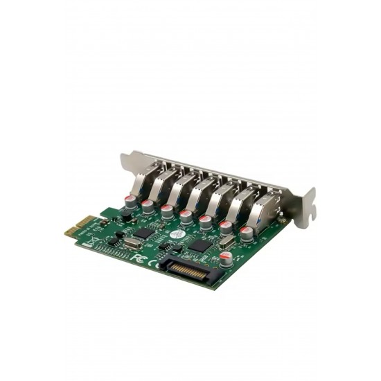 Maxgo 3127 Pci-E Express 7 Port USB 3.0 Kart Hub Çoklayıcı Çoğaltıcı Çevirici