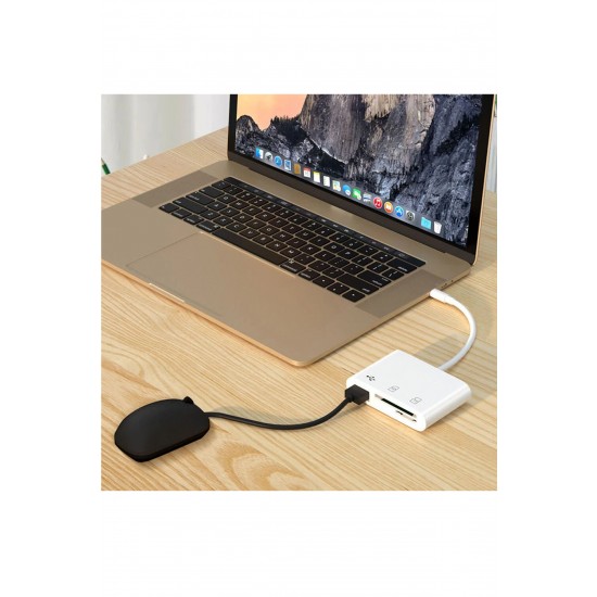 Maxgo 3132 Usb 3.1 Hub Sd Microsd Tf Kart Okuyucu Çevirici Çoğaltıcı Type C Çoklayıcı
