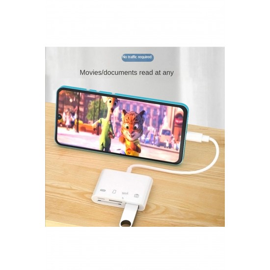 Maxgo 3132 Usb 3.1 Hub Sd Microsd Tf Kart Okuyucu Çevirici Çoğaltıcı Type C Çoklayıcı