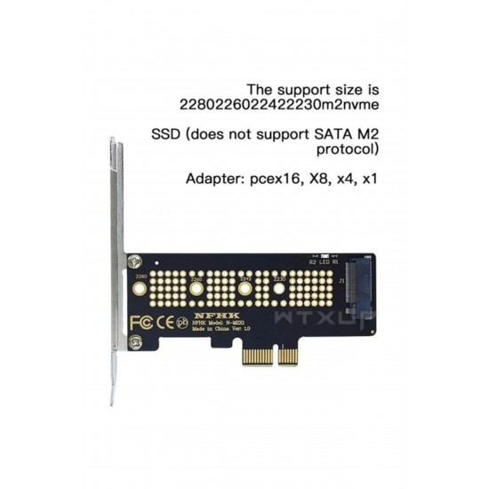 Maxgo 3137 2(Ngff) Nvme (M-Key) To Pcie 4.0 x4 x8 x16 Çevirici Dönüştürücü Adaptör Karti