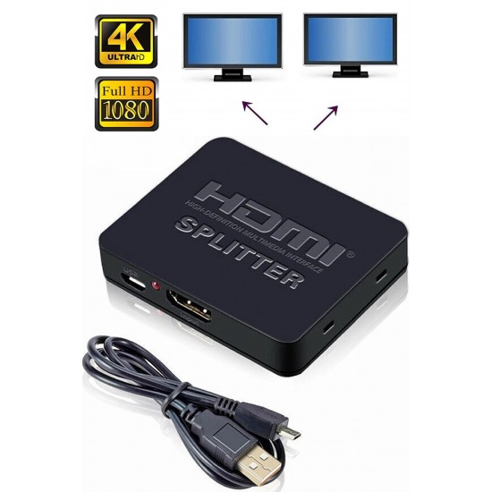 Maxgo 3140 4k 2 Port Hdmi Splitter Switch Çoklayıcı Çoğaltıcı Ekran Adaptör