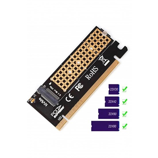 Maxgo 3141 M.2 Nvme Ssd Ngff To Pcie 3.0 X16 Adaptör M Key Kart Çevirici Dönüştürücü