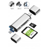Maxgo 3142 Type C Usb Otg Kart Okuyucu Micro Sd Card Reader Çevirici Dönüştürücü Adaptör