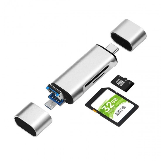 Maxgo 3142 Type C Usb Otg Kart Okuyucu Micro Sd Card Reader Çevirici Dönüştürücü Adaptör