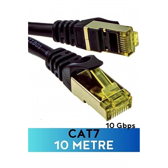 Maxgo 3154 CAT7 10 Metre Ethernet Kablosu 10Gbps Premium İnternet Lan Kablo 10mt