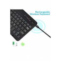 Maxgo 3159P Kablosuz Bluetooth Klavye Mouse Set Klavye Şarjlı Tablet-Telefon-ipad ile Uyumlu Türkçe