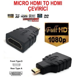 Micro Hdmi to Hdmi Çevirici Dönüştürücü HDMI Adaptör Mikro BST-2025p