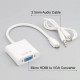 MAXGO Micro Hdmi to VGA Kablo Çevirici Dönüştürücü Ses Destekli HDMI BST-2014P