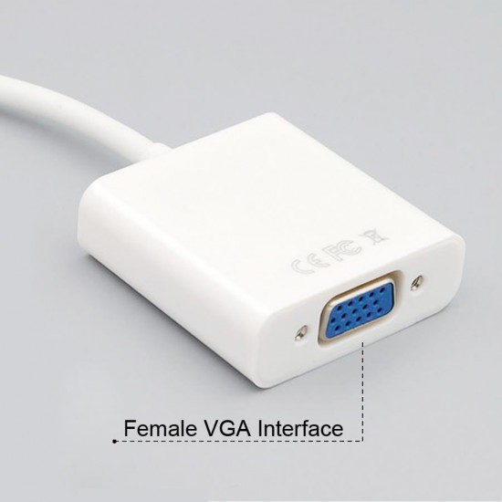 MAXGO Micro Hdmi to VGA Kablo Çevirici Dönüştürücü Ses Destekli HDMI BST-2014P
