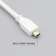 MAXGO Micro Hdmi to VGA Kablo Çevirici Dönüştürücü Ses Destekli HDMI BST-2014P