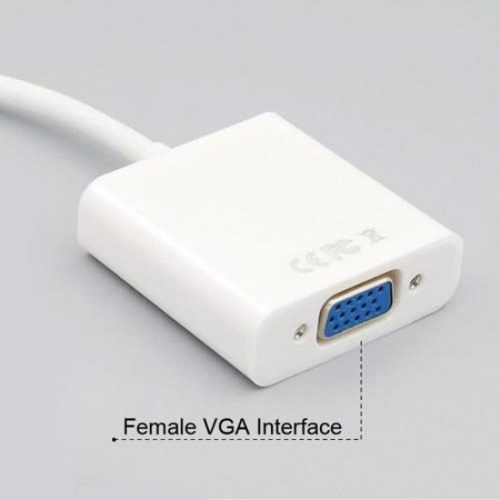 MAXGO Micro Hdmi to VGA Kablo Çevirici Dönüştürücü Ses Destekli HDMI BST-2014P