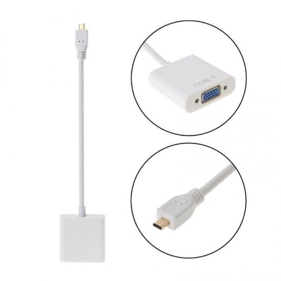 MAXGO Micro Hdmi to Vga Kablosu KABLO Çevirici HDMI BST-2079p Dönüştürücü