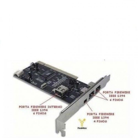 Pci 1394 FiREWiRE KART BST-2060p 4 6 pin Port ieee 1394
