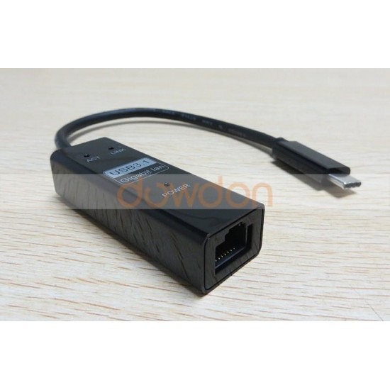 Type-C USB 3.1 to LAN Port RJ45 1000M Gigabit Ethernet Network Adaptör Çevirici Macbook için