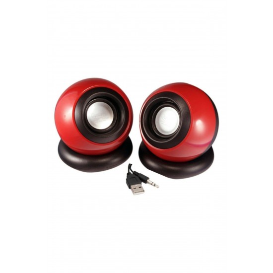 Usb 2.0 Hoparlör 1+1 Ses Bombası Usb Stereo Speaker