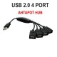 4 PORT USB 2.0 ÇOĞALTICI ÇOKLAYICI HUB BST-2022p