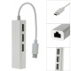 USB 3.1 Type C Hub Ethernet 3 Port Çevirici Dönüştürücü Adaptör RJ45 Network Lan