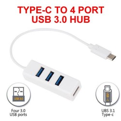 USB 3.1 TYPE C ÇOKLAYICI 4 PORT USB 3.0 HUB