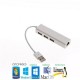 USB Ethernet Dönüştürücü Adaptör Çevirici Kartı 3 Port Hub Internet BST-2064p