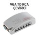 VGA To RCA AV Dönüştürücü Çevirici BST-2068p SVideo TOS S-VIDEO